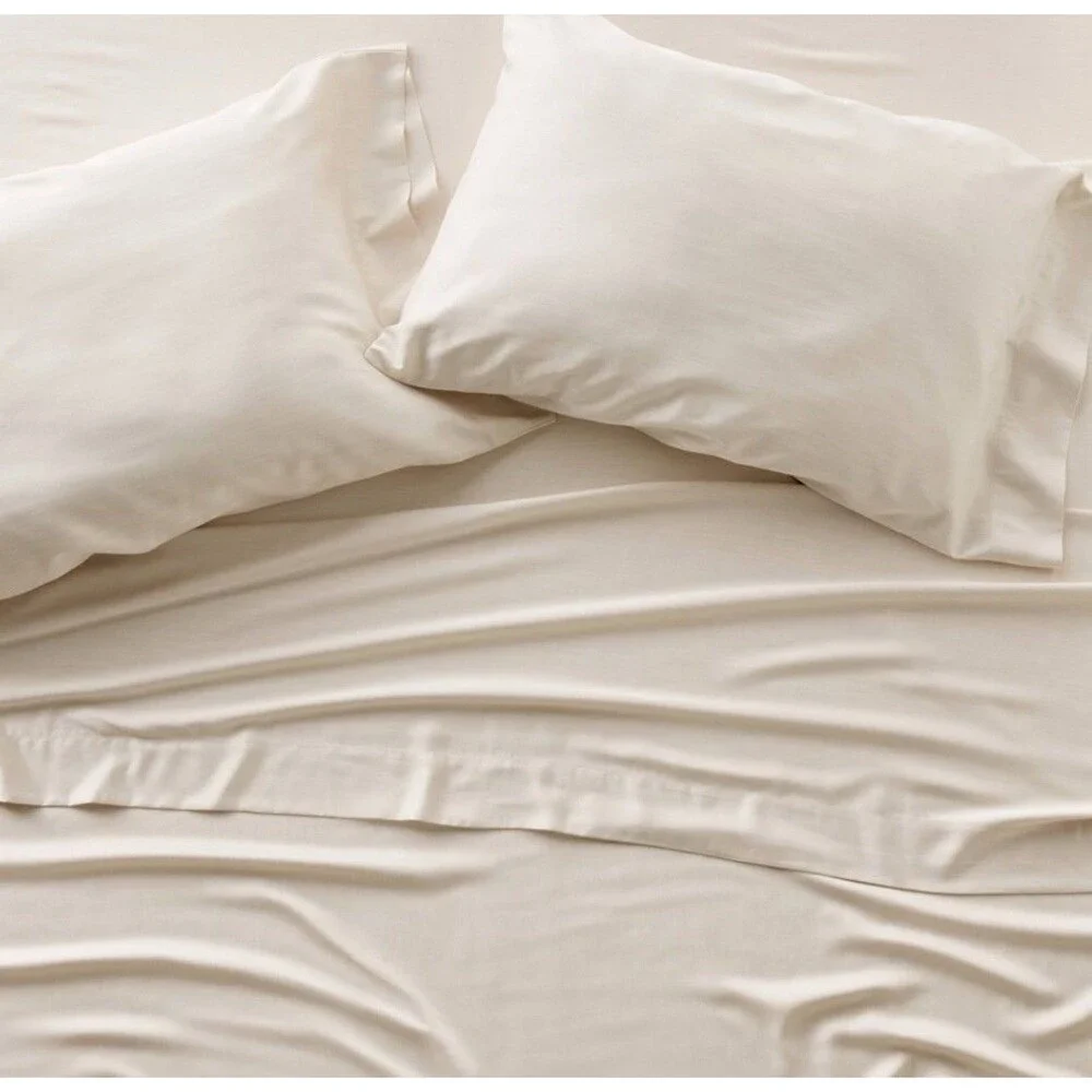 King 400 Thread Count Rayon from Bamboo Sheet Set Natural - Casaluna NEW